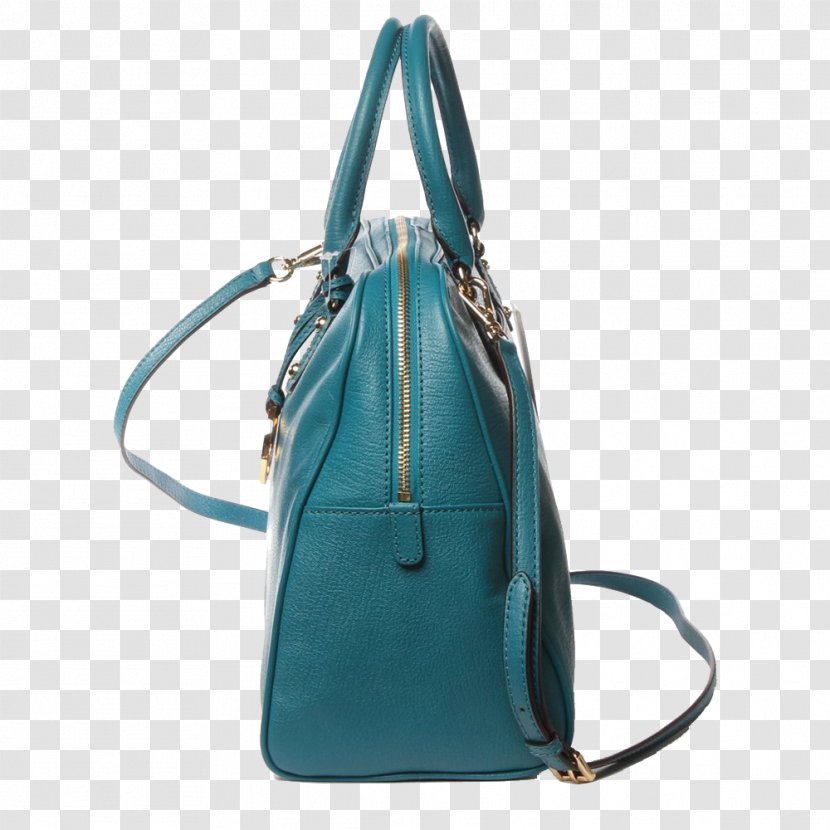 Backpack Satchel Leather Handbag - Teal - Green Side Transparent PNG