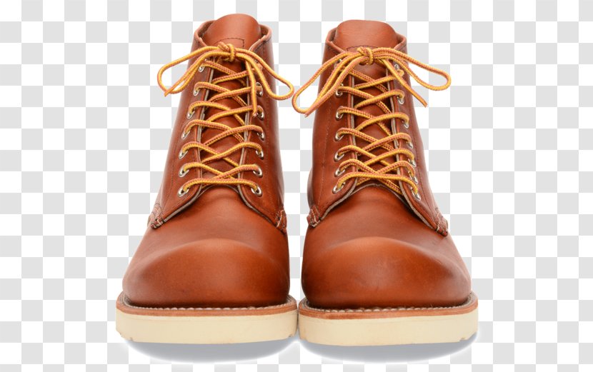 Brown Leather Red Wing Shoes Boot - Caramel Color Transparent PNG