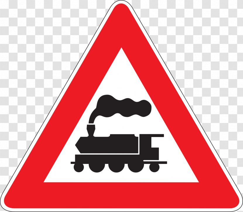 Road Signs In Italy Level Crossing Crossbuck Traffic Sign - Segnaletica Luminosa - Warning Lines Transparent PNG
