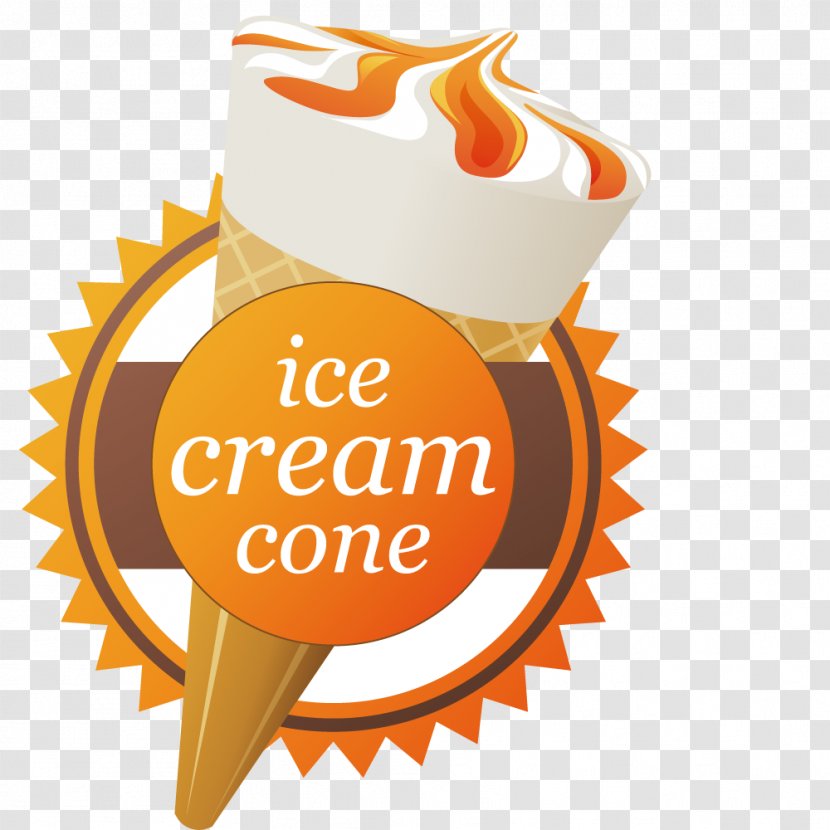 Logo Graphic Design Illustration - Text - Vector Ice Cream Sign Transparent PNG