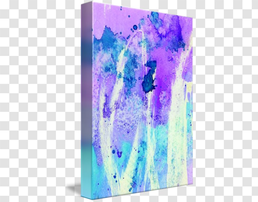Modern Art Abstract Painting Canvas - Decorative Arts - Watercolor Purple Transparent PNG