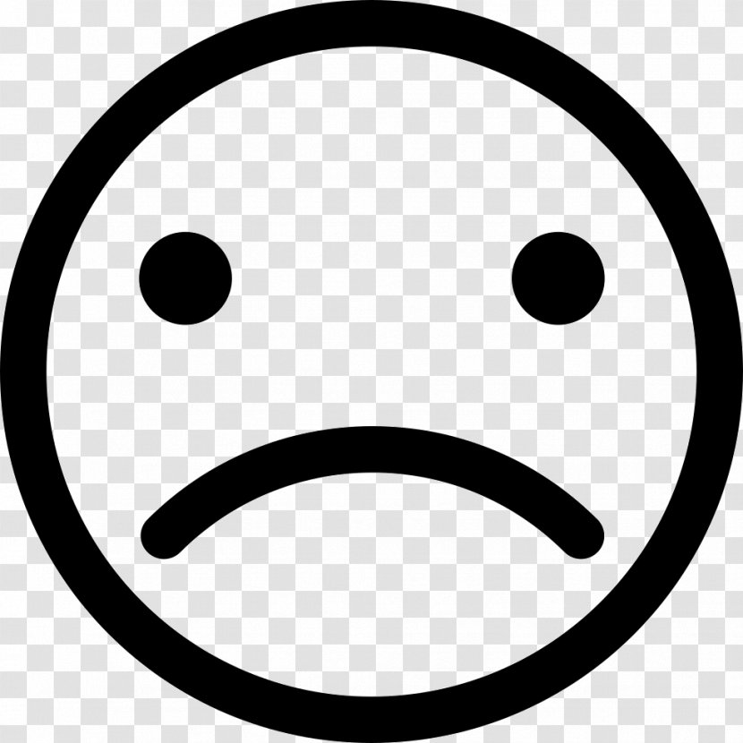 Emoticon Smiley - Black And White Transparent PNG