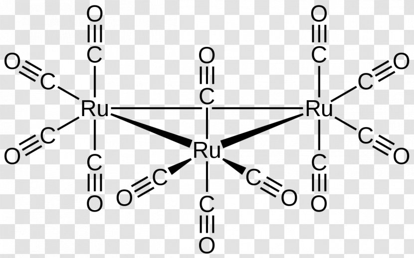 Triruthenium Dodecacarbonyl Triiron Triosmium Chemistry - Black And White - Metal Carbonyl Transparent PNG