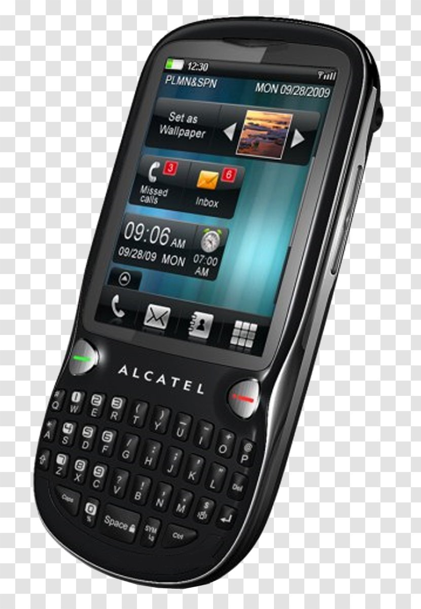 Alcatel Mobile Telephone Smartphone Clamshell Design Cellular Network - Electronic Device Transparent PNG