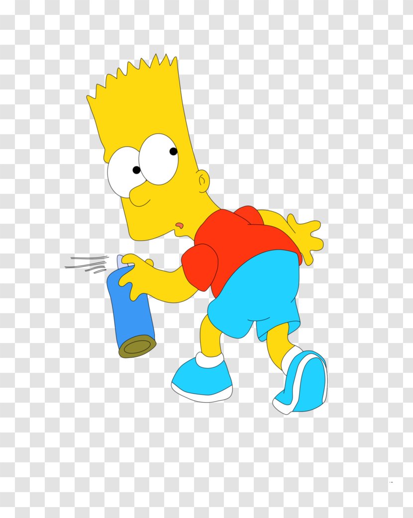 Bart Simpson Graffiti Marge Lisa - Heart Transparent PNG