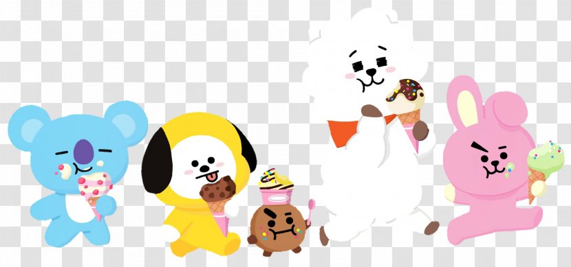 BTS Desktop Wallpaper Drawing K-pop IPhone - Cartoon - Friendship Transparent PNG