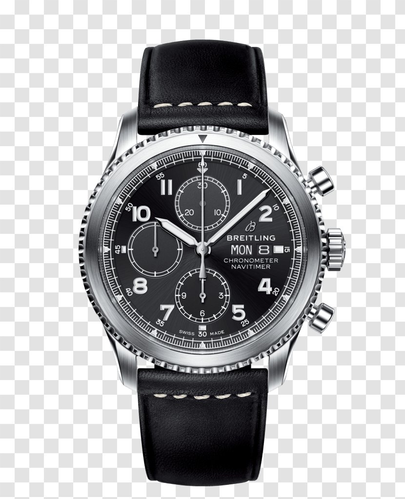 Breitling SA Navitimer Watch Double Chronograph - Retail Transparent PNG