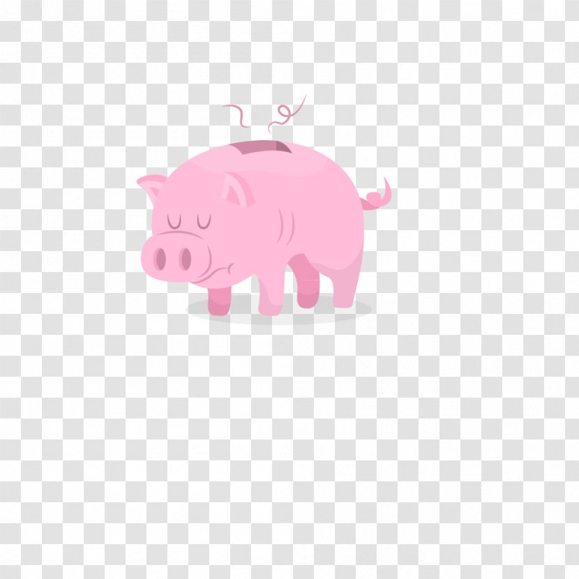 Piggy Bank - Drawing - Bank,pig Transparent PNG