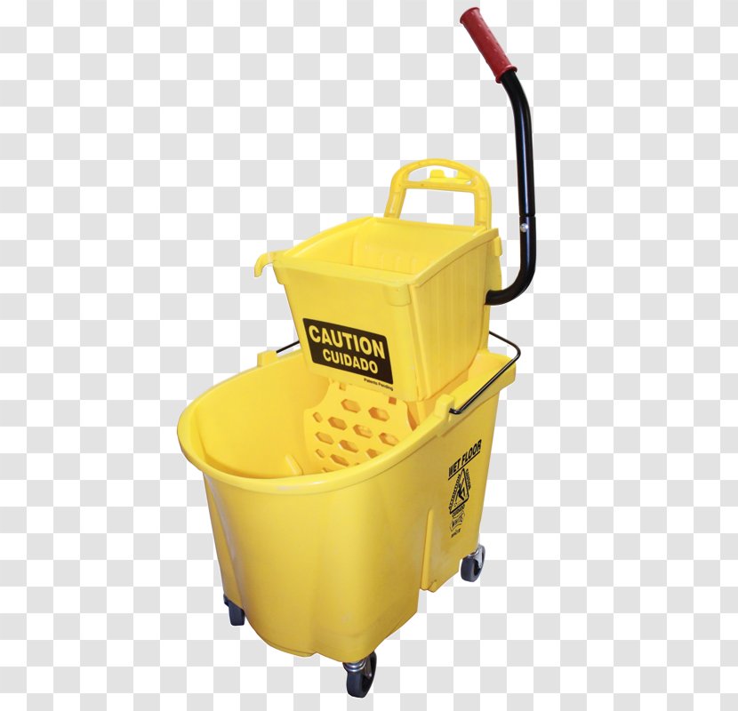 Mop Bucket Cart Cleaning Cleaner Transparent PNG