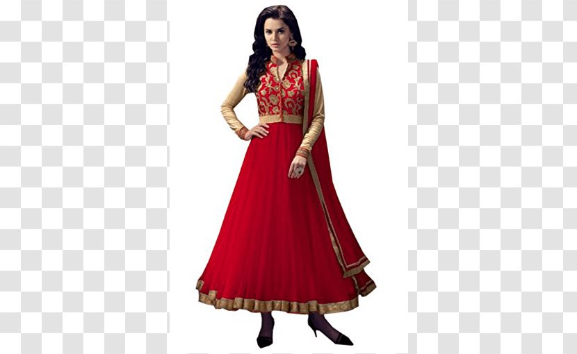 Anarkali Salwar Suit Shalwar Kameez Dress Clothing - Gown Transparent PNG