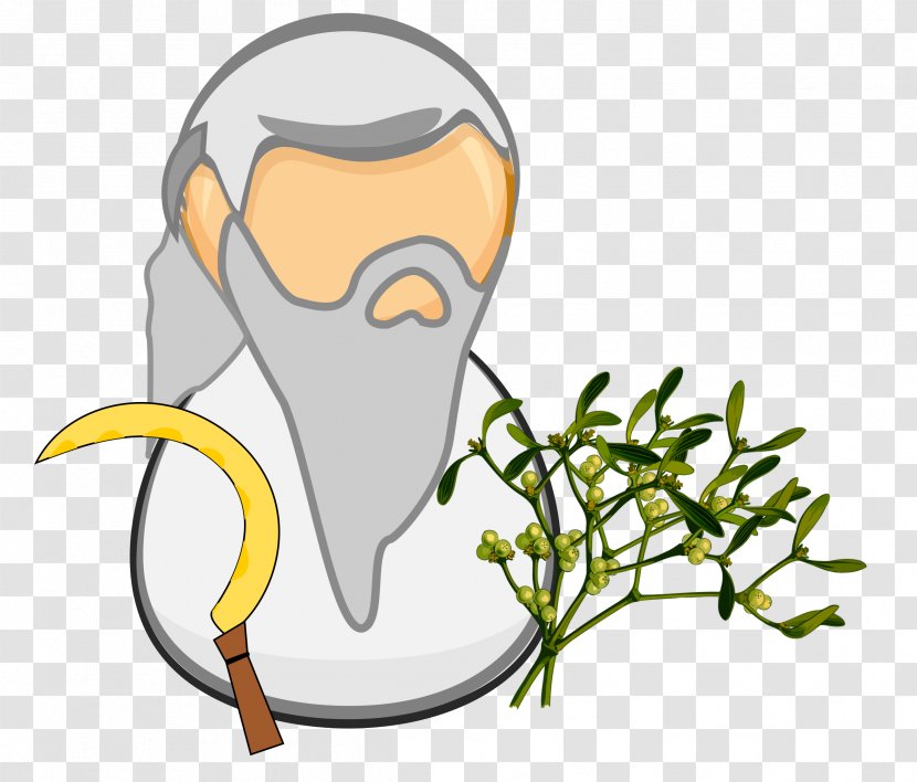 Clip Art Druid Openclipart Image Illustration - Yellow - Sickle Transparent PNG