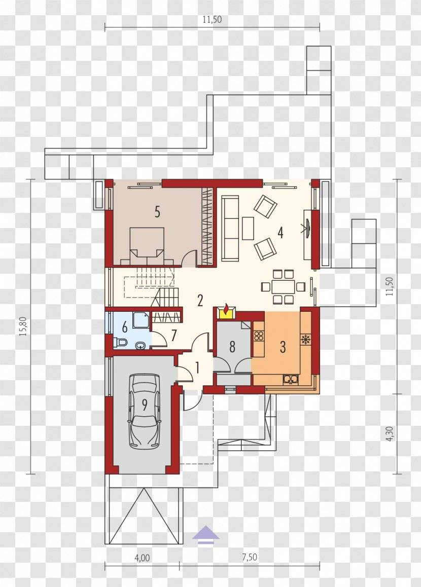 House Floor Plan Prefabricated Home Construction Case Mexi Transparent PNG