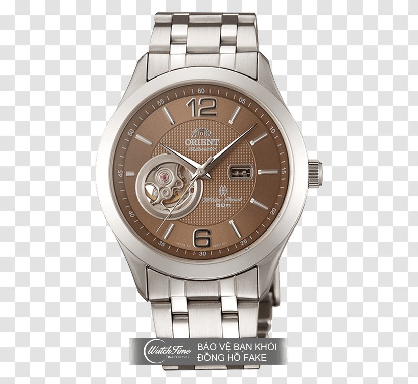 Orient Watch Automatic Mechanical Strap - Brown Transparent PNG