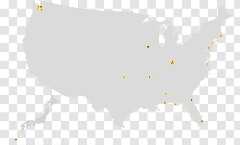 United States Map BoPET Stencil Thousandth Of An Inch - Craft Transparent PNG