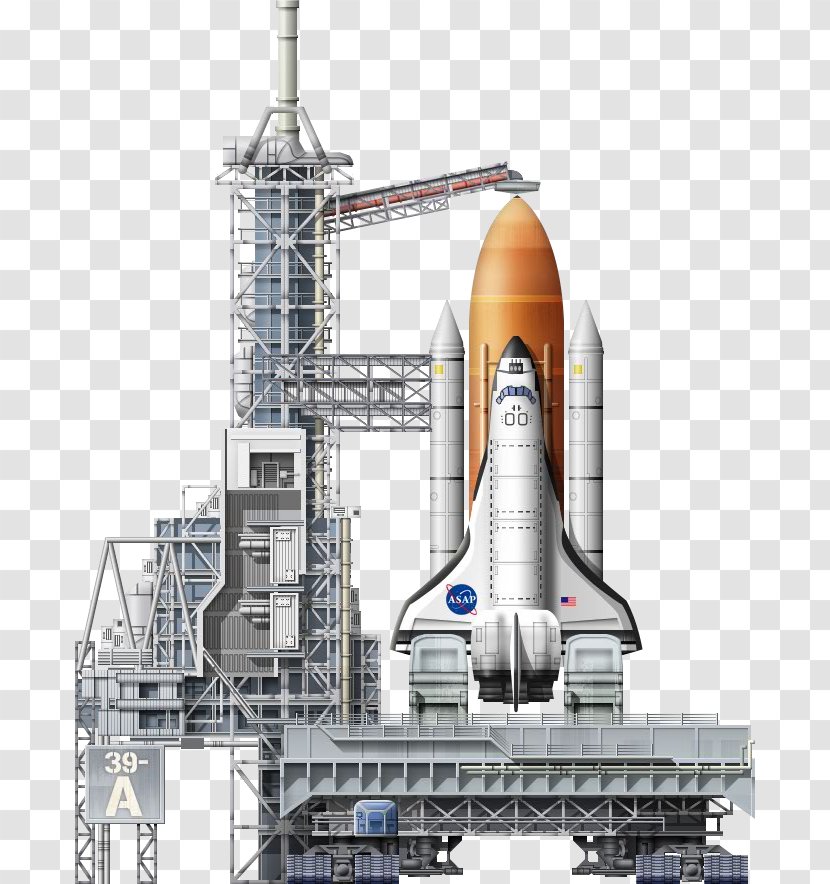 Kennedy Space Center Launch Complex 39 Rocket STS-133 Apollo Program Shuttle - Outer Transparent PNG