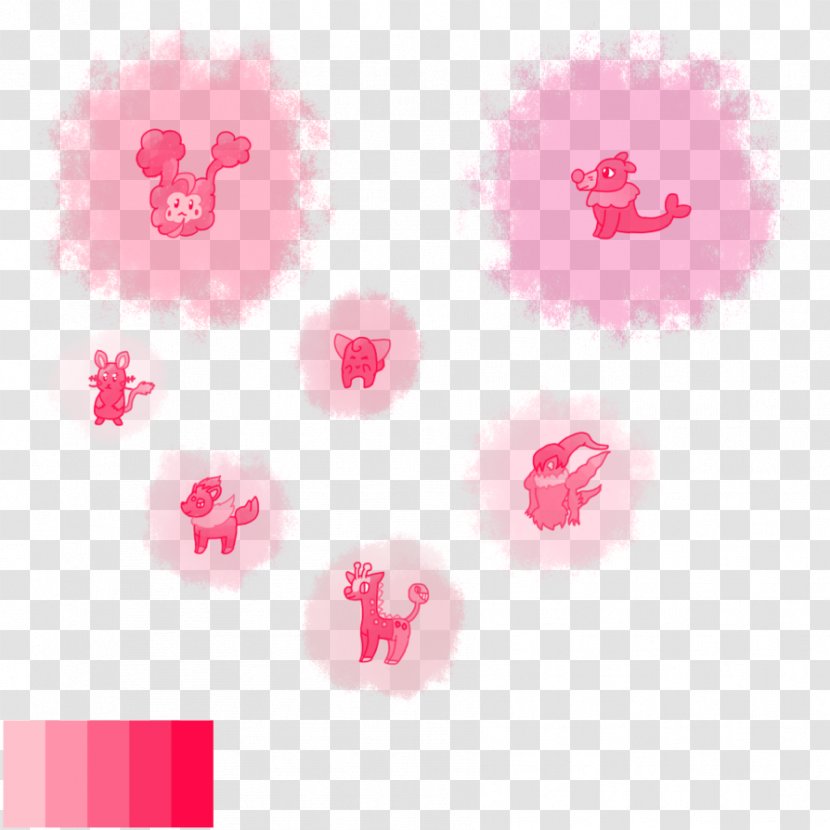 Pink M Font - Petal Transparent PNG
