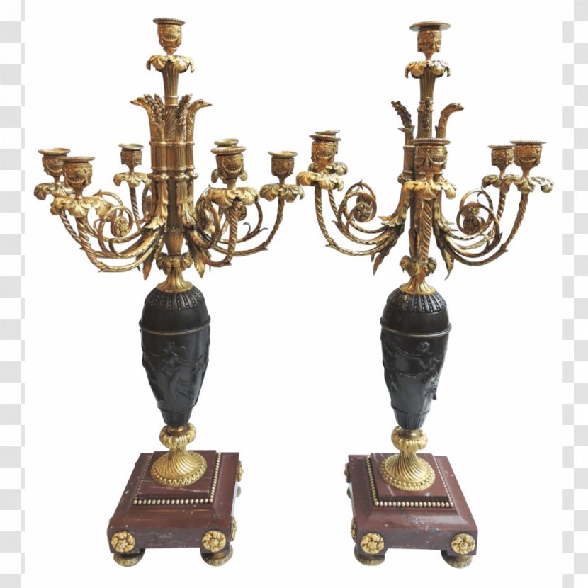 Bernardi's Antiques Candelabra Bronze Candlestick - Classical Chinese Style Transparent PNG