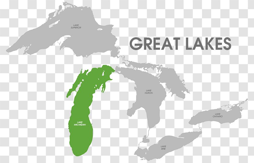 Lake Huron Michigan - Map Transparent PNG