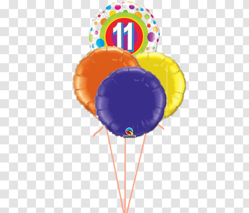 Balloon Birthday Inch Centimeter Foil - Orange Transparent PNG