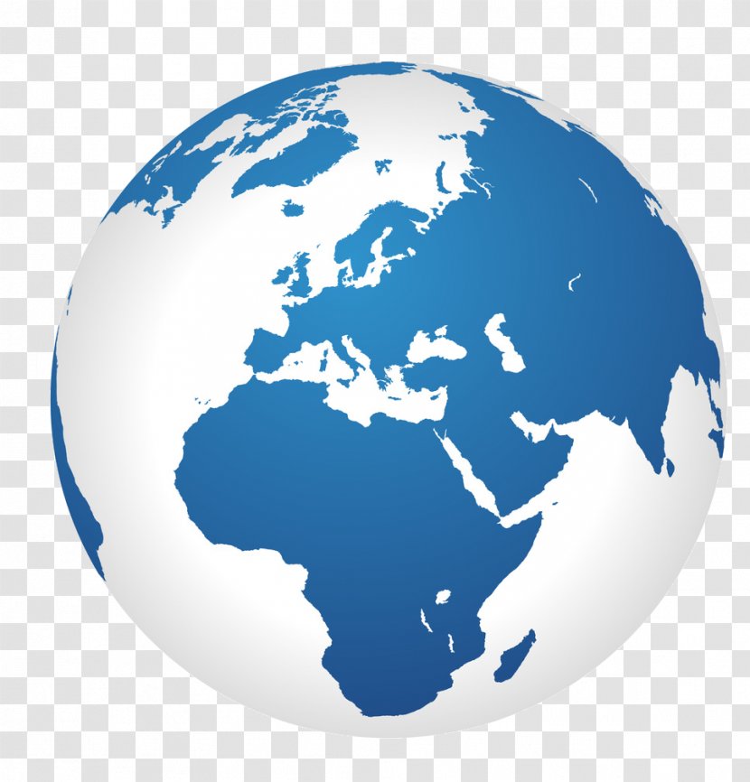 Globe World Black And White Clip Art - Earth Transparent PNG