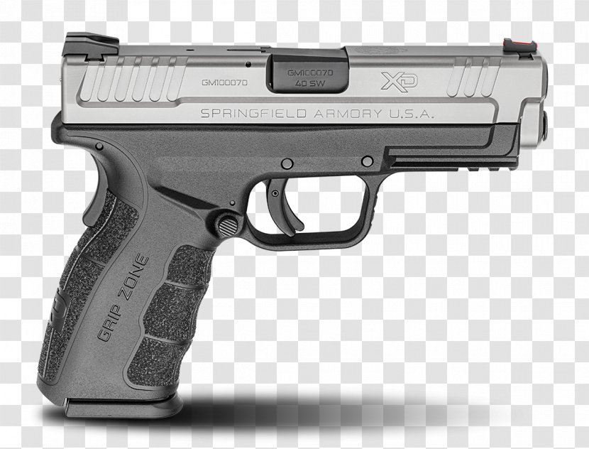 Springfield Armory HS2000 9×19mm Parabellum .45 ACP .40 S&W - Firearm - Semiautomatic Pistol Transparent PNG