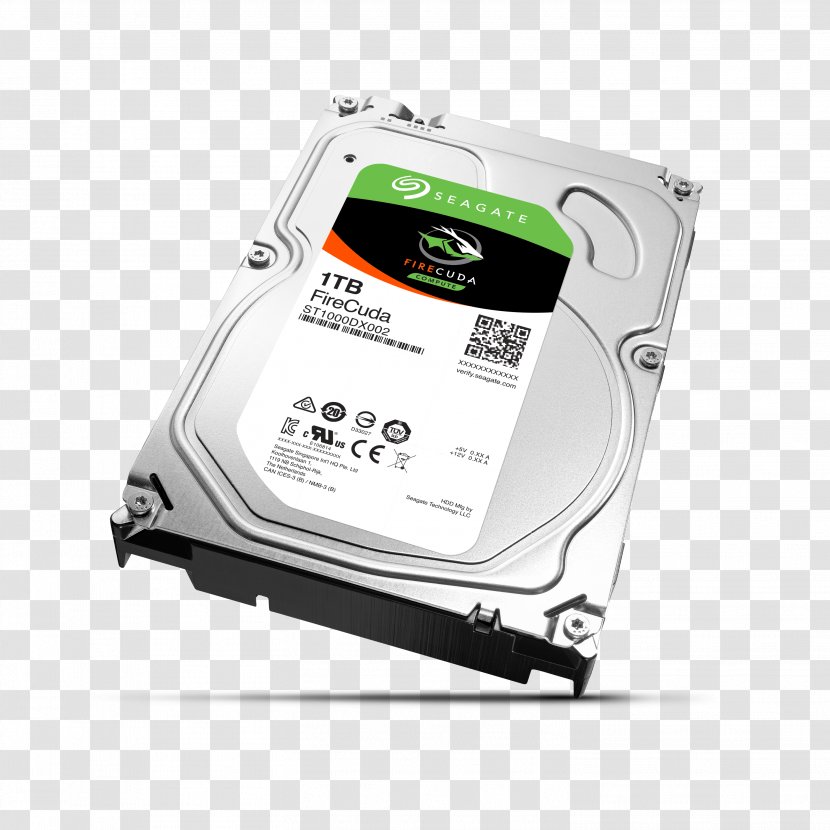 Hard Drives Seagate Technology Hybrid Drive Serial ATA Terabyte - Data Storage Device - Disc Transparent PNG