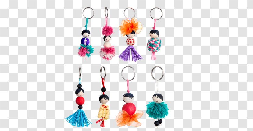 Earring Key Chains Bead Craft Recipe - Keychain Is Made Of Which Element Transparent PNG
