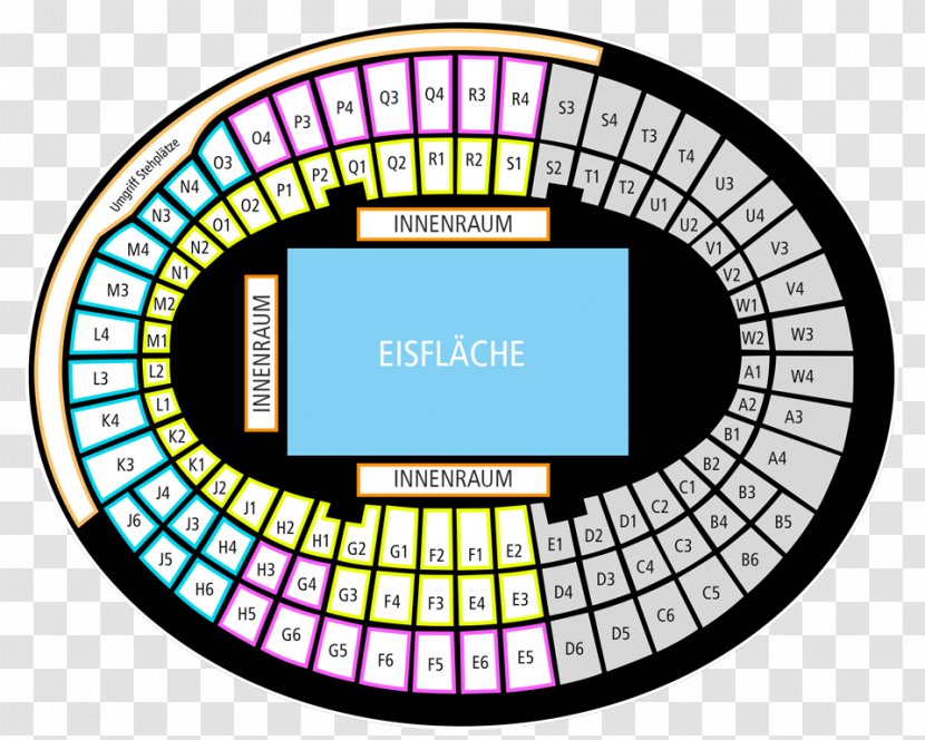 Olympic Stadium Munich Olympiahalle München Ticket Im Olympiapark Stehplatz Concert - Germany - Product Physical Map Transparent PNG