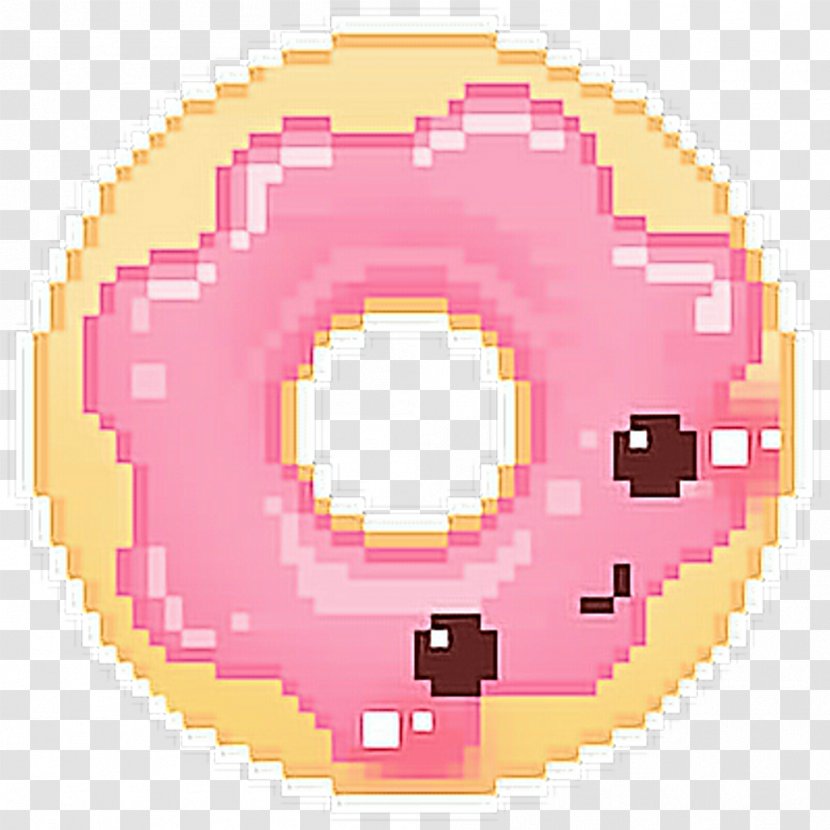 Pixel Art Donuts Kavaii - Flower - Heart Transparent PNG