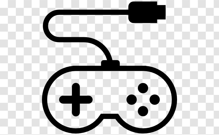 Black Joystick Game Controllers Video Gamepad - And White Transparent PNG