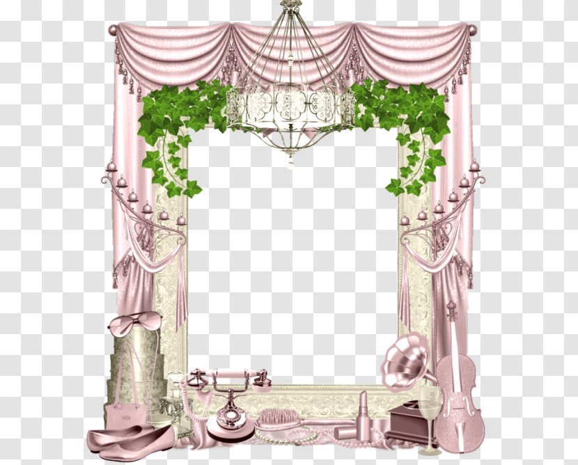 Picture Frame Photography - Interior Design - Pink Curtains Transparent PNG