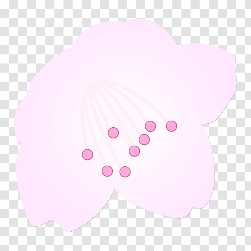 Pink Petal Cloud Logo - Wet Ink Transparent PNG