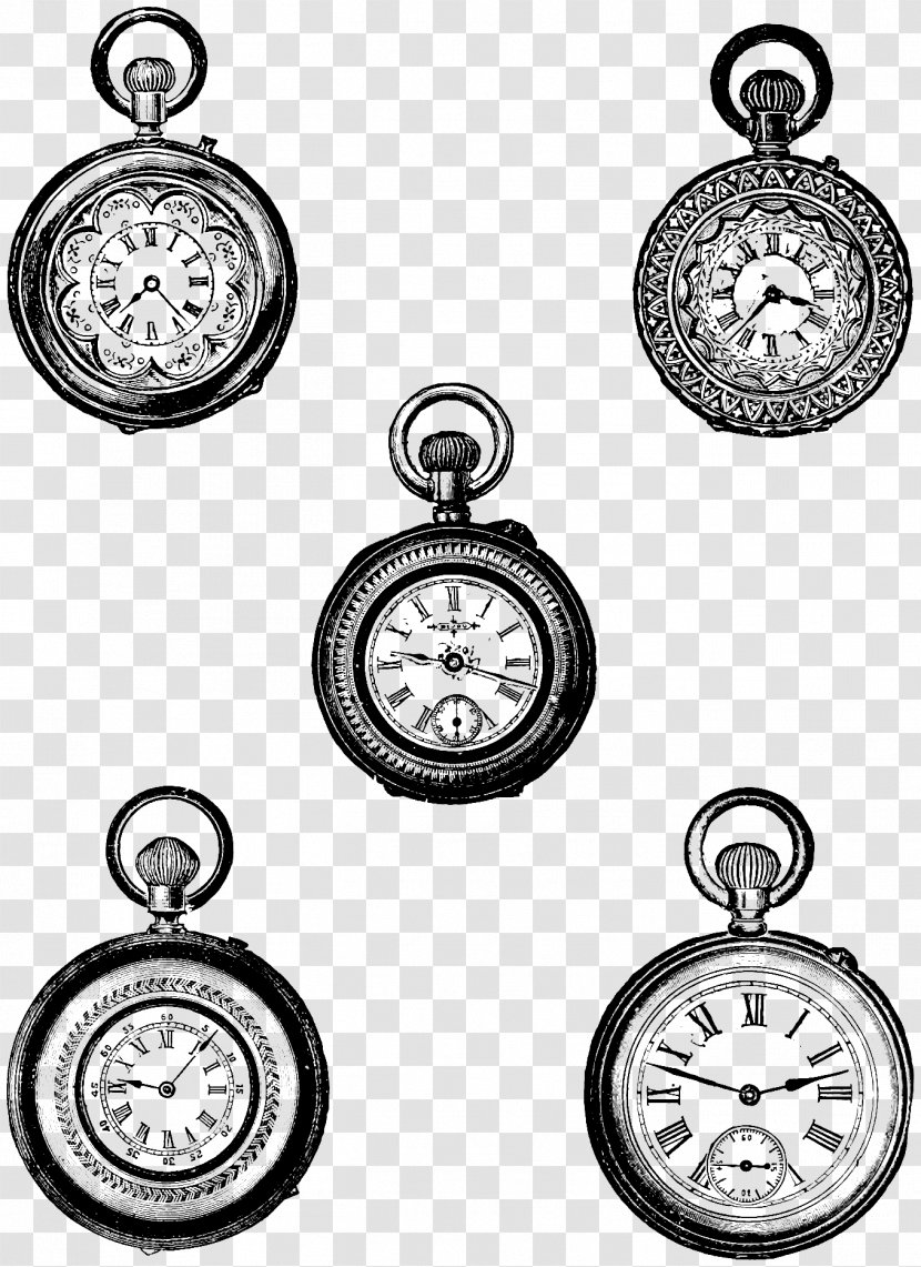 Pocket Watch Retro Style Clip Art - Brand - Gold Cliparts Transparent PNG