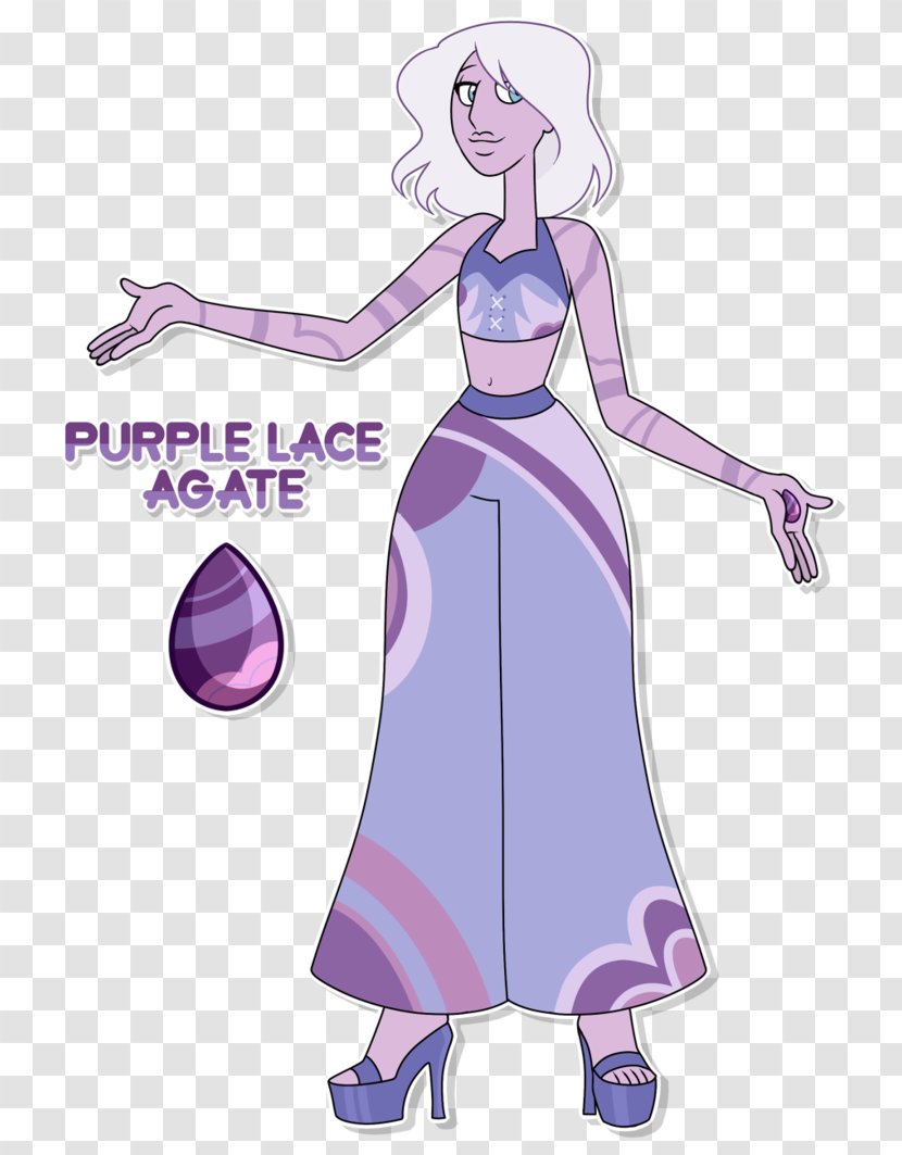 Purple Agate Gemstone Lilac Blue - Cartoon Transparent PNG