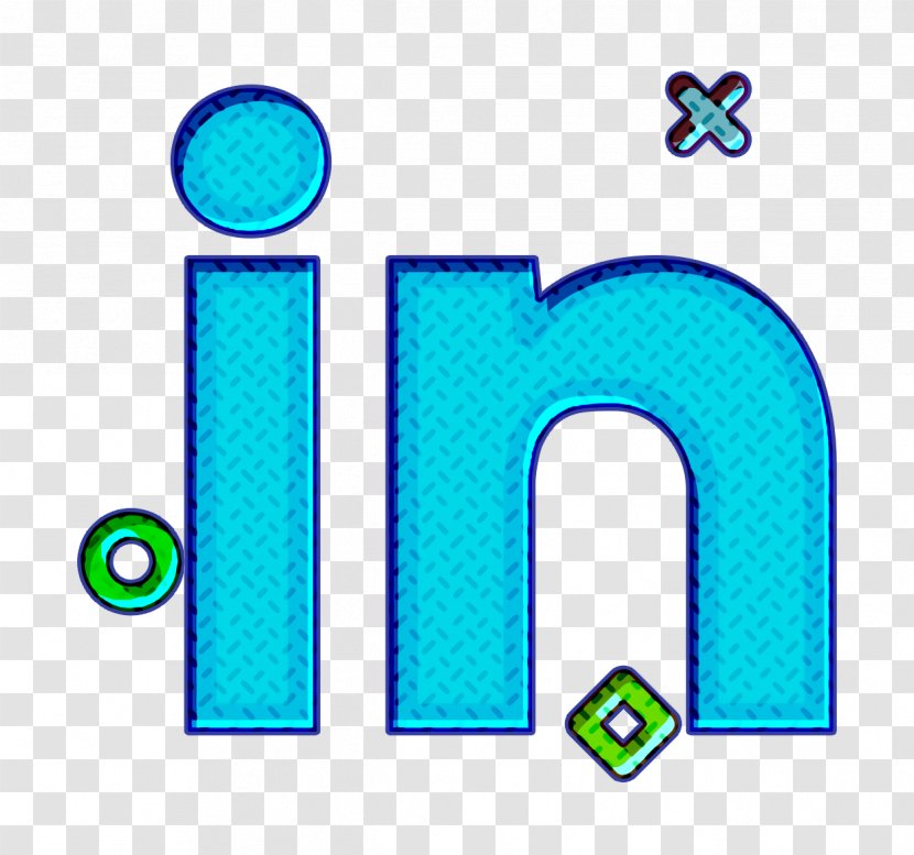 Brand Icon Linkedin Logo - Electric Blue - Symbol Transparent PNG