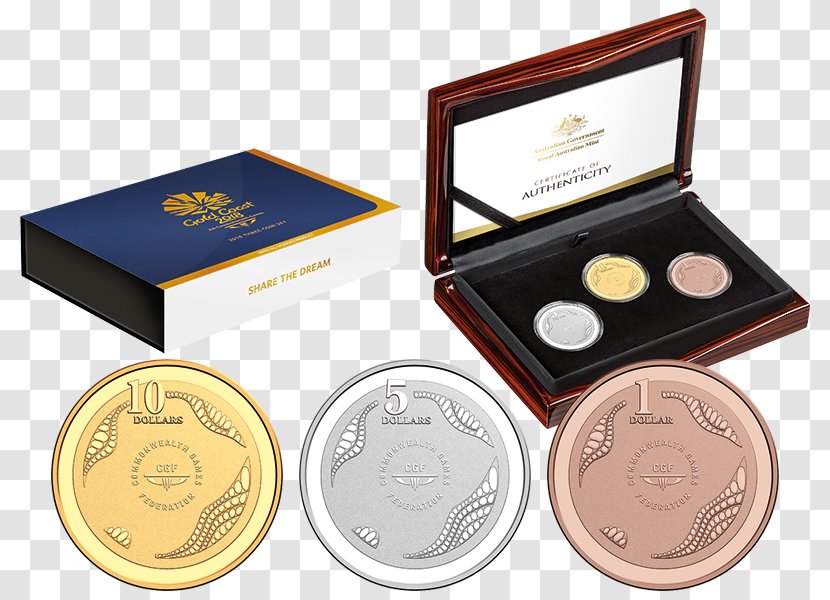 2018 Commonwealth Games Royal Australian Mint Gold Coast Medal Proof Coinage - Coin - Game Transparent PNG