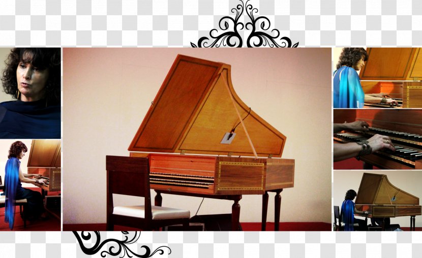 Fortepiano Harpsichord Spinet - Furniture Transparent PNG