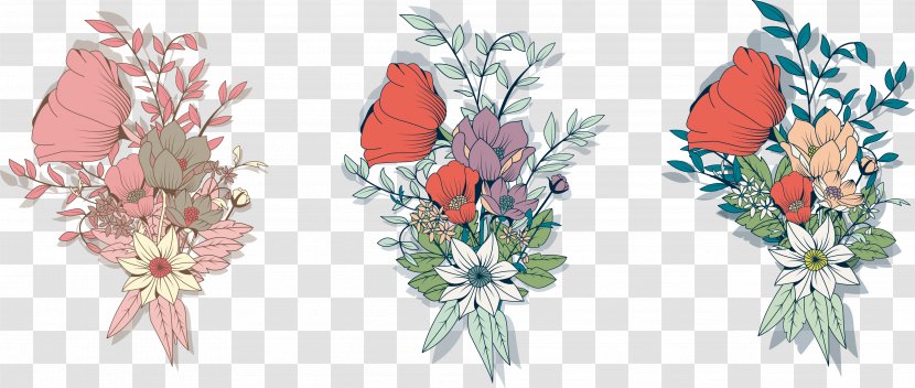 Floral Design Cut Flowers Flower Bouquet Artificial - Flowering Plant - Vector Exquisite Decoration Transparent PNG