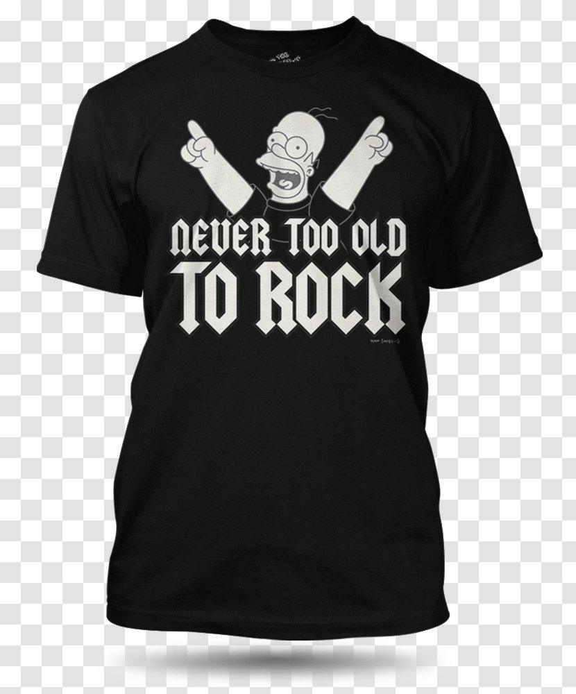 Homer Simpson Rock And Roll T-shirt Too Old To 'N' Roll: Young Die! - Flower Transparent PNG
