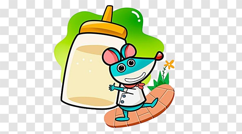 Baby Bottle Clip Art - Blue - Hold The Of Mouse Transparent PNG