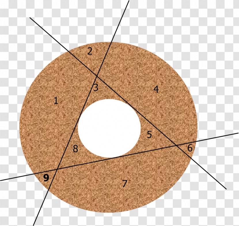 Donuts Cut Cake Circle Torus - Fraction Transparent PNG