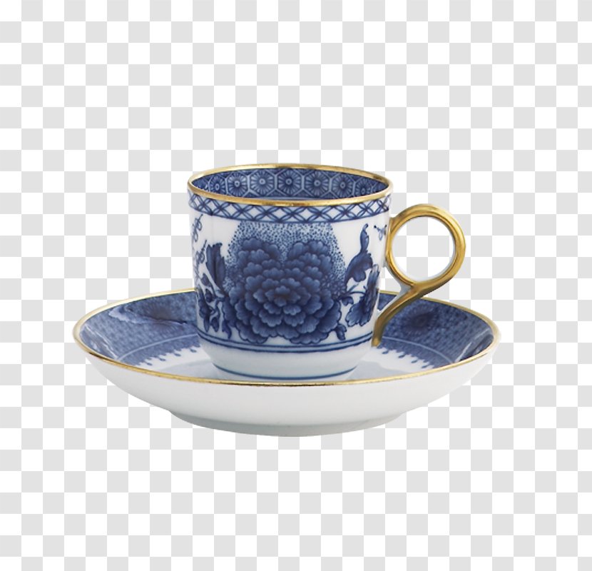 Coffee Cup Saucer Demitasse Teacup - Porcelain Tableware Transparent PNG
