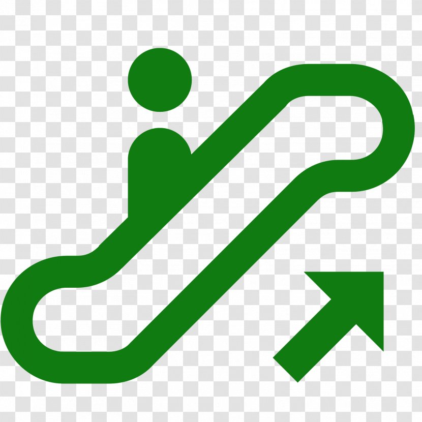 Escalator Stairs Symbol - Text Transparent PNG