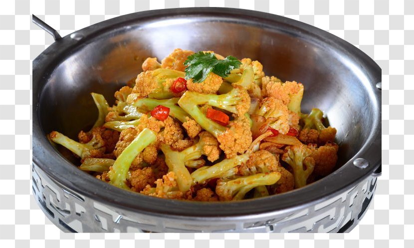 Thai Cuisine Organic Food Cauliflower Chinese Broccoli - Frame - Griddle Transparent PNG