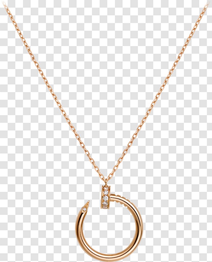 Necklace Jewellery Cartier Gold Diamond - Charms Pendants Transparent PNG