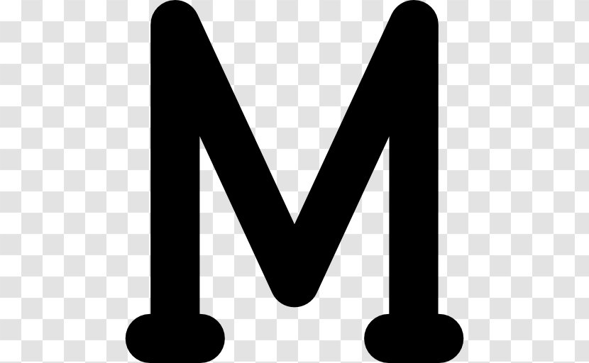 Greek Alphabet Letter Mu - Monochrome Photography - Brand Transparent PNG