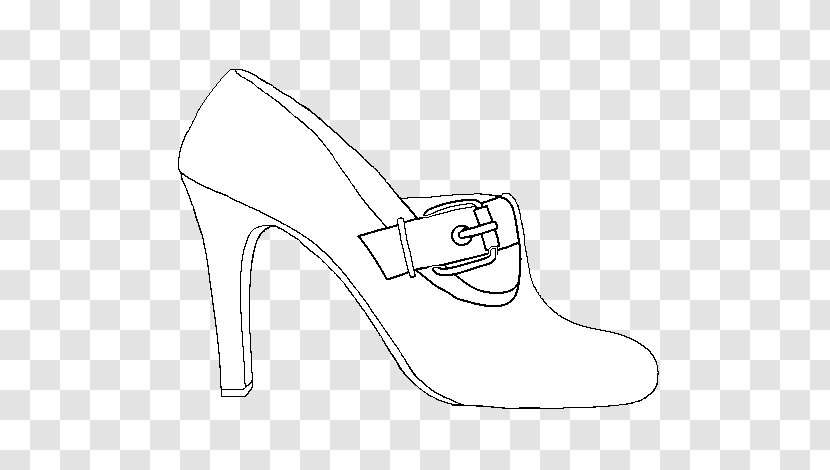 High-heeled Shoe Drawing Nike - White - Bota Desenho Transparent PNG