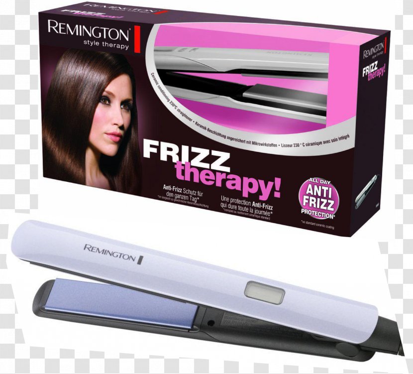 Hair Iron Straightening Frizz Black - Flat Transparent PNG