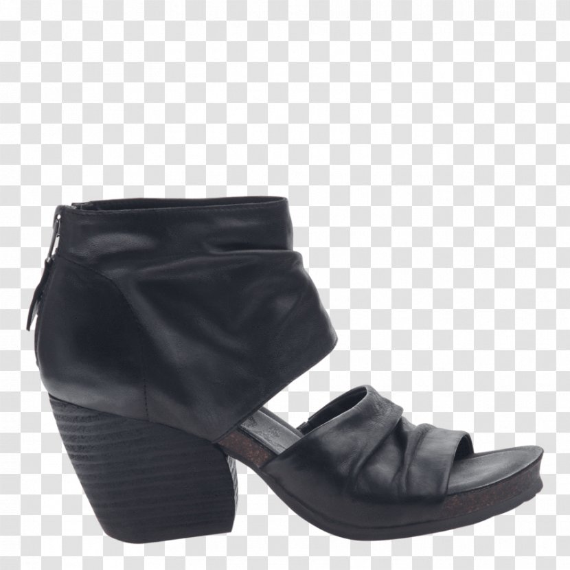 Shoe Slipper OTBT Truckage Women's Open Toe Bootie Sandal - Black - Boot Transparent PNG