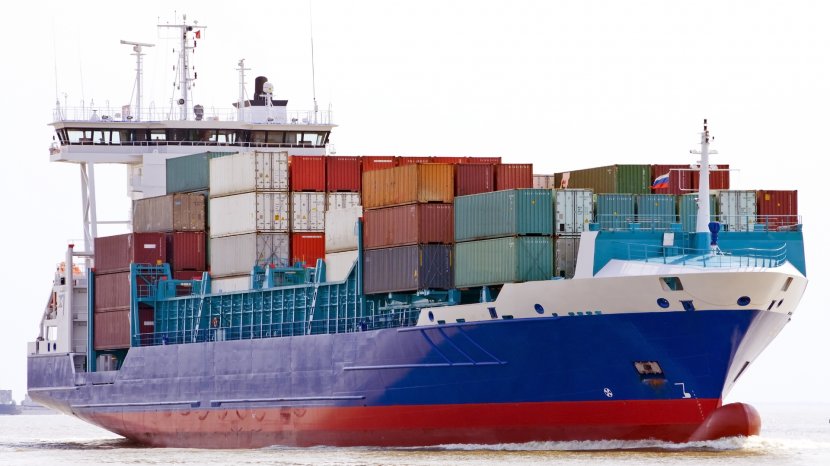 Cargo Ship Clip Art - Shipping Container Transparent PNG